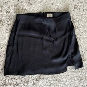 Wilfred silky black mini skirt. Size 10
